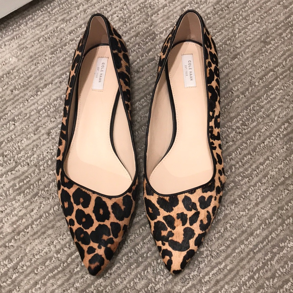 Cole Haan Leopard Flats